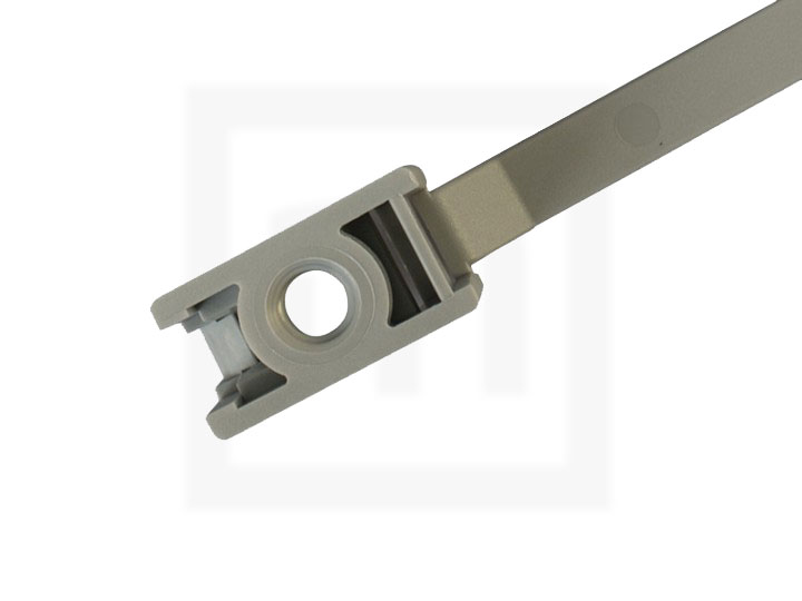 Kabelbinder mit Schraubhalter 7,8 x 180 mm (B x L) grau 100 Stück