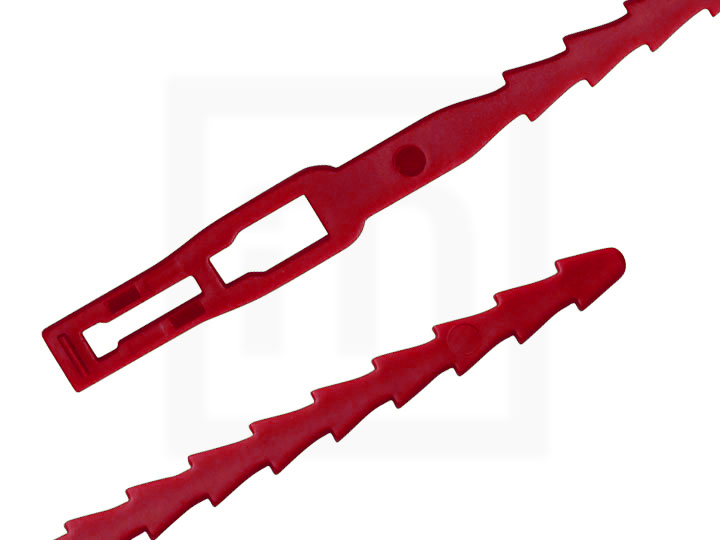 PE-Binder, 5,4 x 170 mm rot, 100 Stück