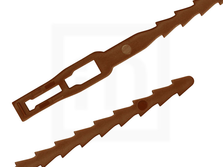 PE-Binder, 5,4 x 170 mm braun, 100 Stück