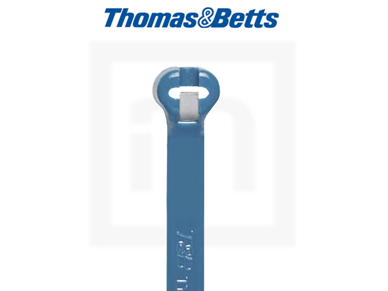 T&B Kabelbinder mit Stahlzunge, 4,8 x 186 mm aus PP, detektierbar 100 Stück