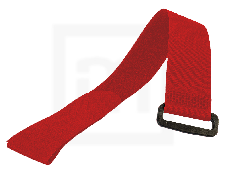 Klettbinder mit Umlenköse, 25 x 350 mm rot, 10 Stück