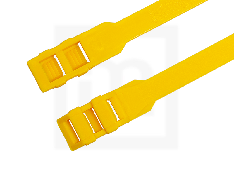 Kabelbinder mit Flachkopf, 9,0 x 360 mm gelb, 100 Stück