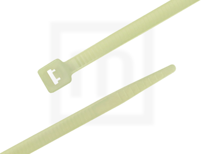 Kabelbinder hitzestabilisiert, 4,8 x 200 mm grün/transparent, 100 Stück