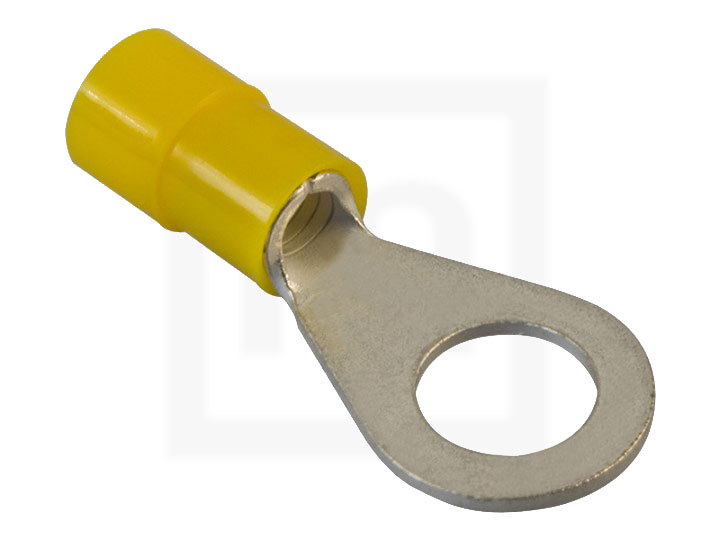 Ringkabelschuhe, 2,5 - 6,0 mm² M8 gelb, 100 Stück