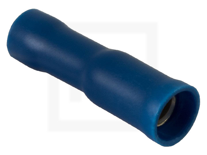 Rundsteckhülsen, 1,5 - 2,5 mm² 4 mm blau, 100 Stück