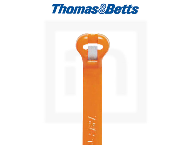 ABB Kabelbinder mit Stahlzunge, 2,4 x 92 mm orange, 1000 Stück