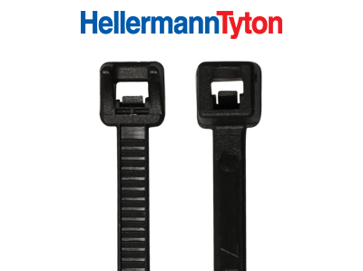 Hellermann  KB, 2,5 x 205 mm schwarz, 100 Stück