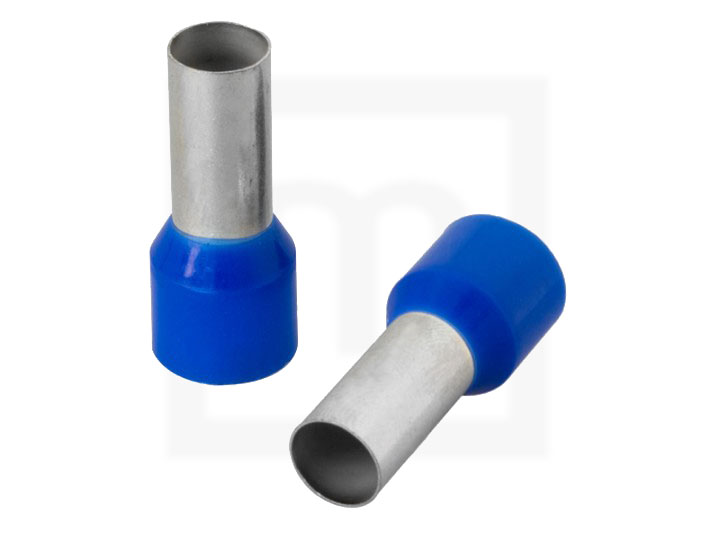 Aderendhülsen isoliert, 2,5 mm² 18 mm blau, 100 Stück