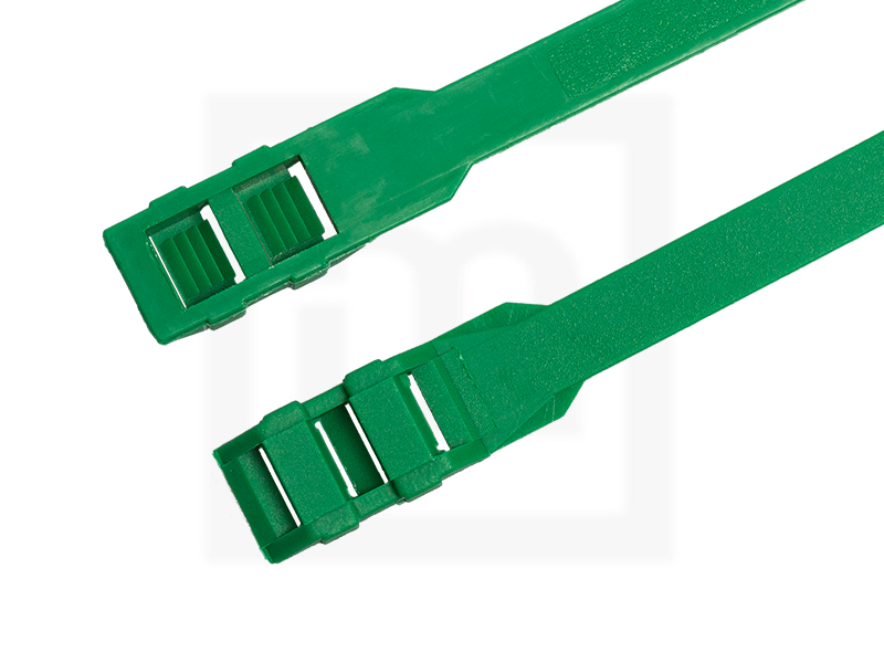 Kabelbinder mit Flachkopf, 9,0 x 360 mm grün, 100 Stück