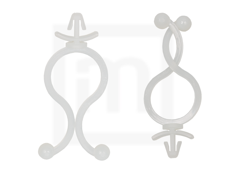 Kugelbinder mit Steckfuß, 16 mm natur, 100 Stück