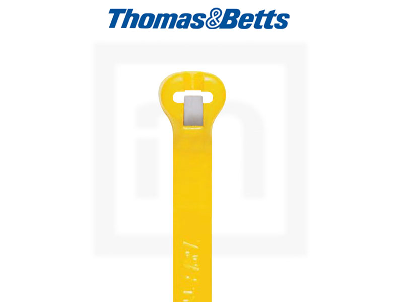 T&B Kabelbinder mit Stahlzunge, 4,8 x 295 mm gelb, 1000 Stück 