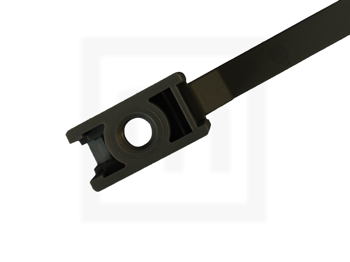 Kabelbinder mit Schraubhalter 7,8 x 165 mm schwarz, 100 Stück