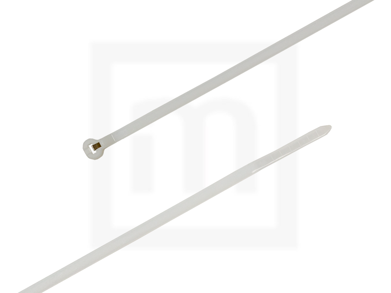Kabelbinder mit Metallzunge, 2,5 x 100 mm natur, 100 Stück