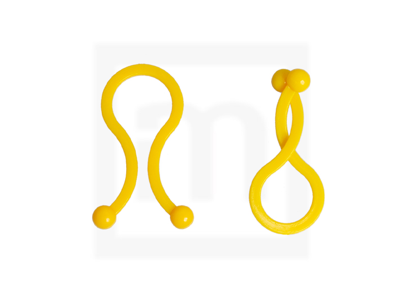 Kugelbinder, 6 mm gelb, 100 Stück