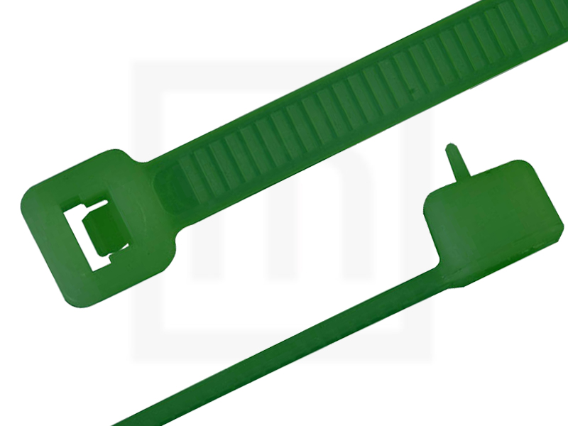 Kabelbinder wiederlösbar, 4,8 x 200 mm grün, 100 Stück