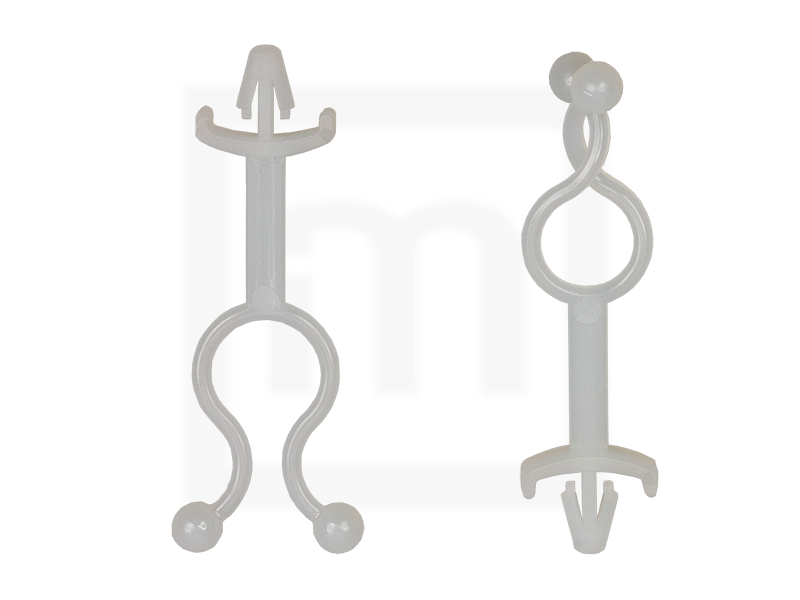 Kugelbinder mit Steckfuß, 11 mm natur, 100 Stück