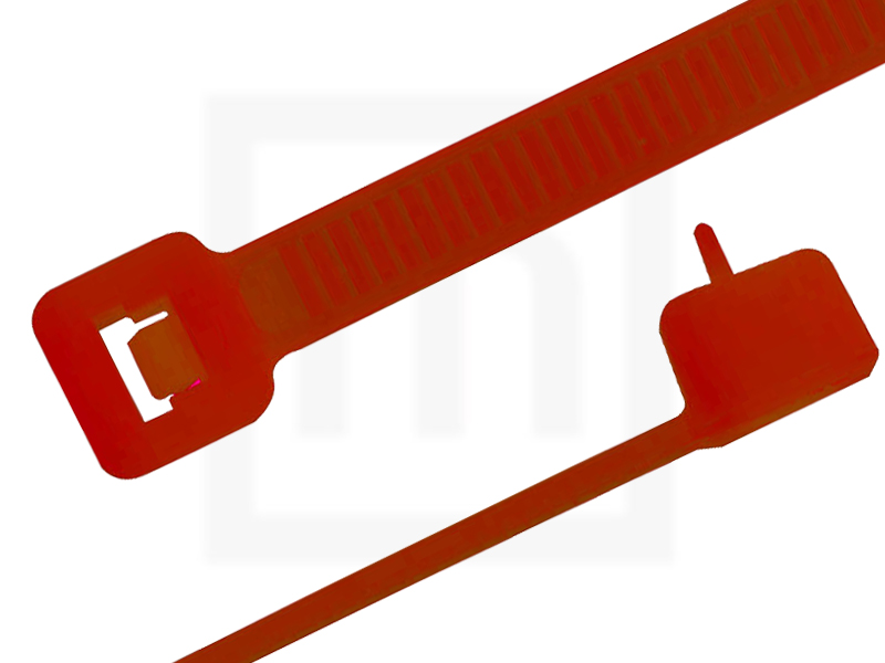 Kabelbinder wiederlösbar, 4,8 x 200 mm rot, 100 Stück