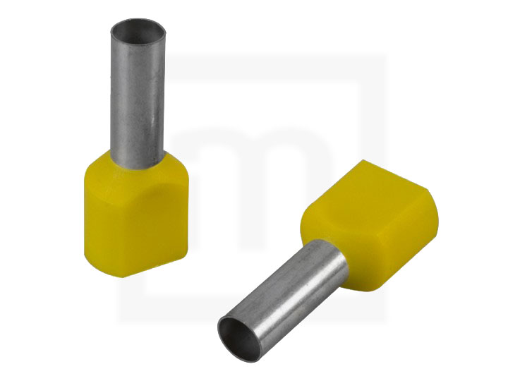 Aderendhülsen zweifach isoliert, 1,0 mm² 15 mm, 100 Stück