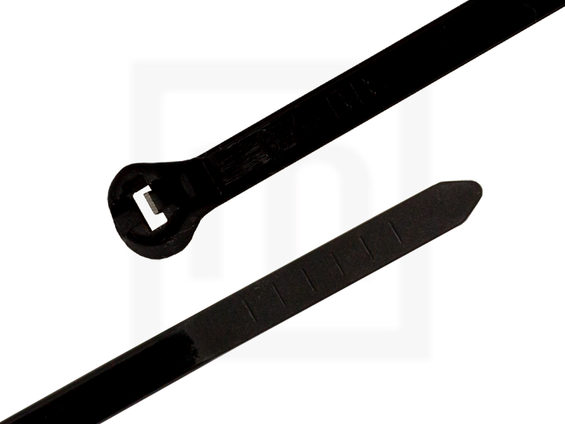 Kabelbinder mit Metallzunge, 3,6 x 150 mm schwarz, 100 Stück