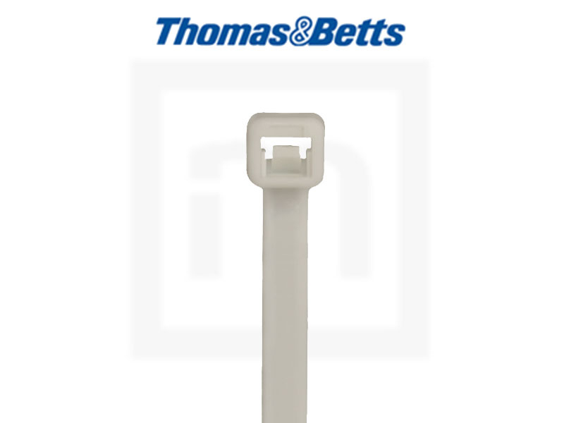 T&B Bakterienresistente Kabelbinder, 7,6 x 375 mm beige, 50 Stück 