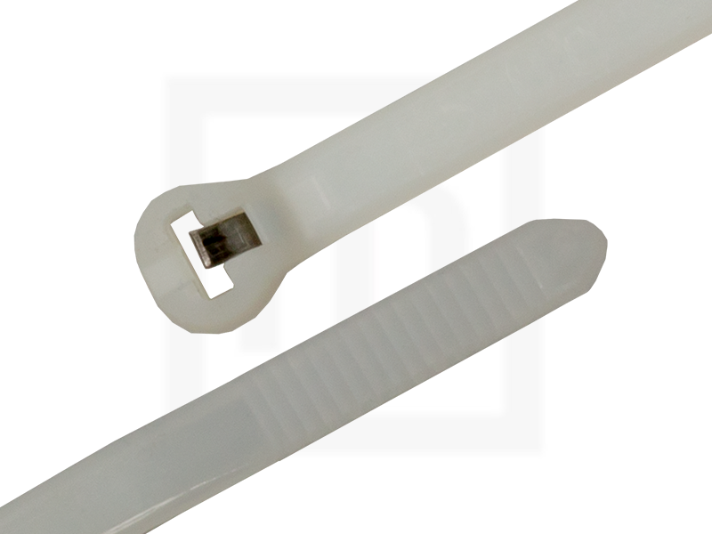 Kabelbinder mit Metallzunge, 7,6 x 780 mm natur, 100 Stück 