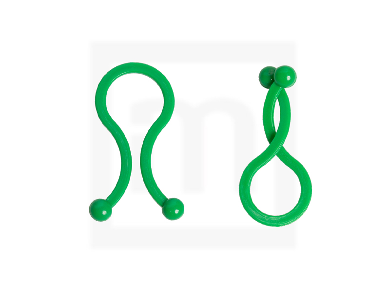 Kugelbinder, 6 mm grün, 100 Stück