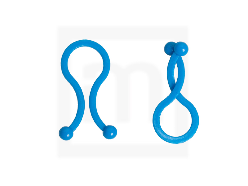 Kugelbinder, 6 mm blau, 100 Stück